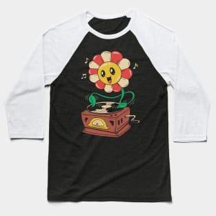 Vinyl Flower Baseball T-Shirt